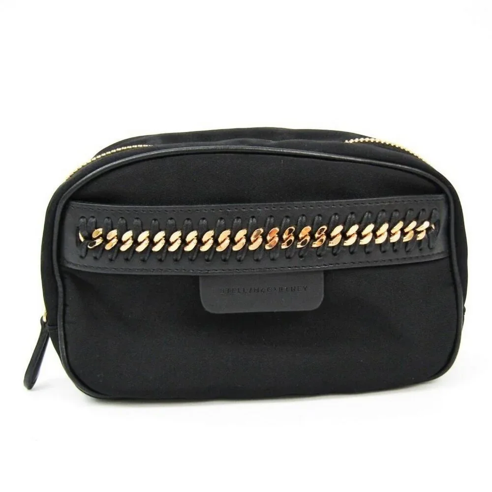 Stella McCartney FALABELLA Cosmetic Case 469180W8091Pouch Black